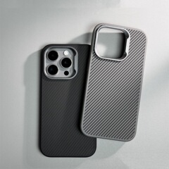 iPhone17ProMax携帯電話ケース、カーボンファイバーパターン、磁気メタルレンズ、Apple 16落下防止保護カバーに適しています。