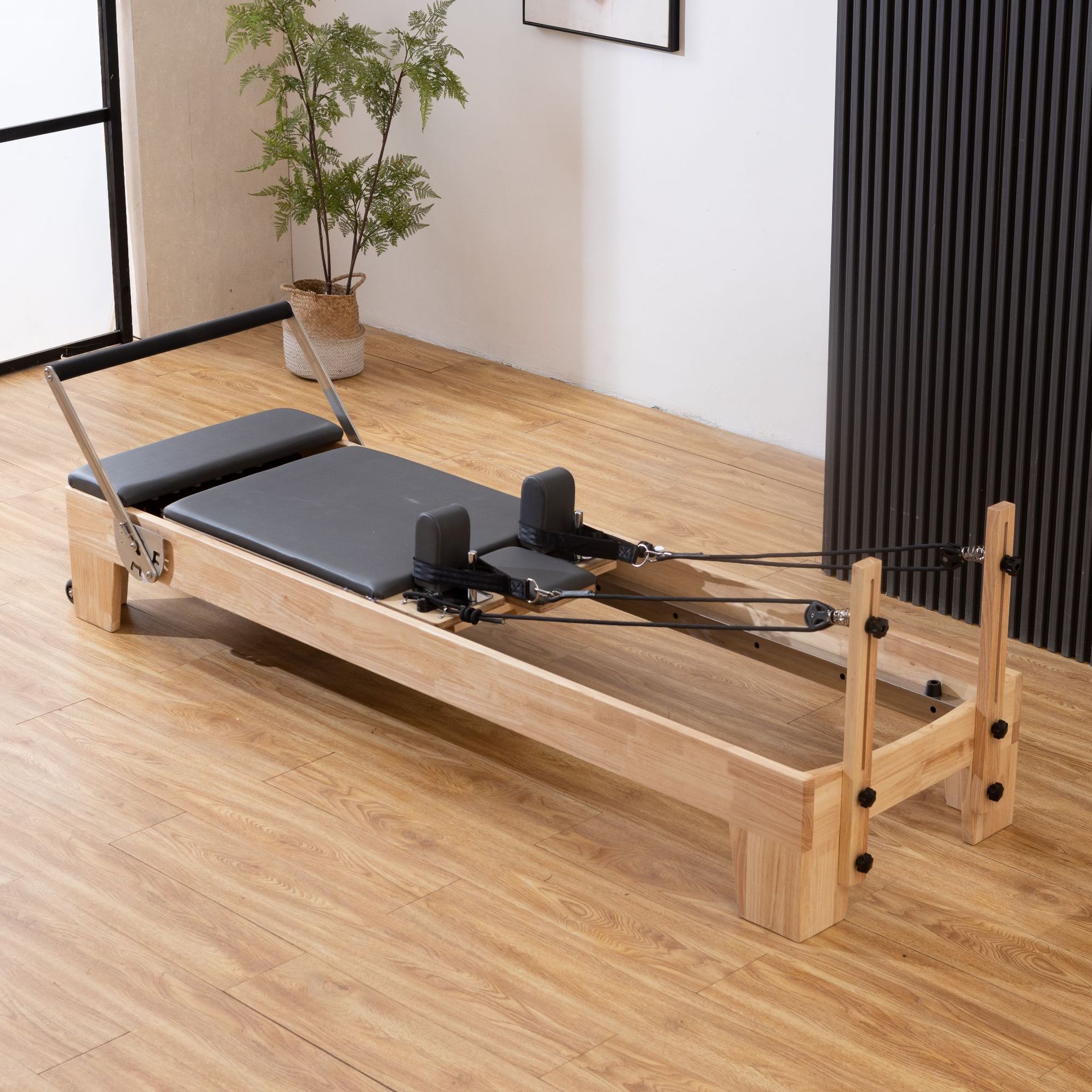 Juego de 5 Piezas de Equipos de Pilates de Madera de Arce para Fitness en Interior image 5
