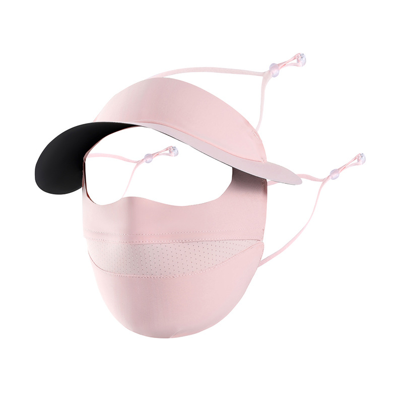Verano máscara solar sombrero sombrero sombrero para damas anti-violeta al aire libre ciclismo protector facial colgar máscara de oído