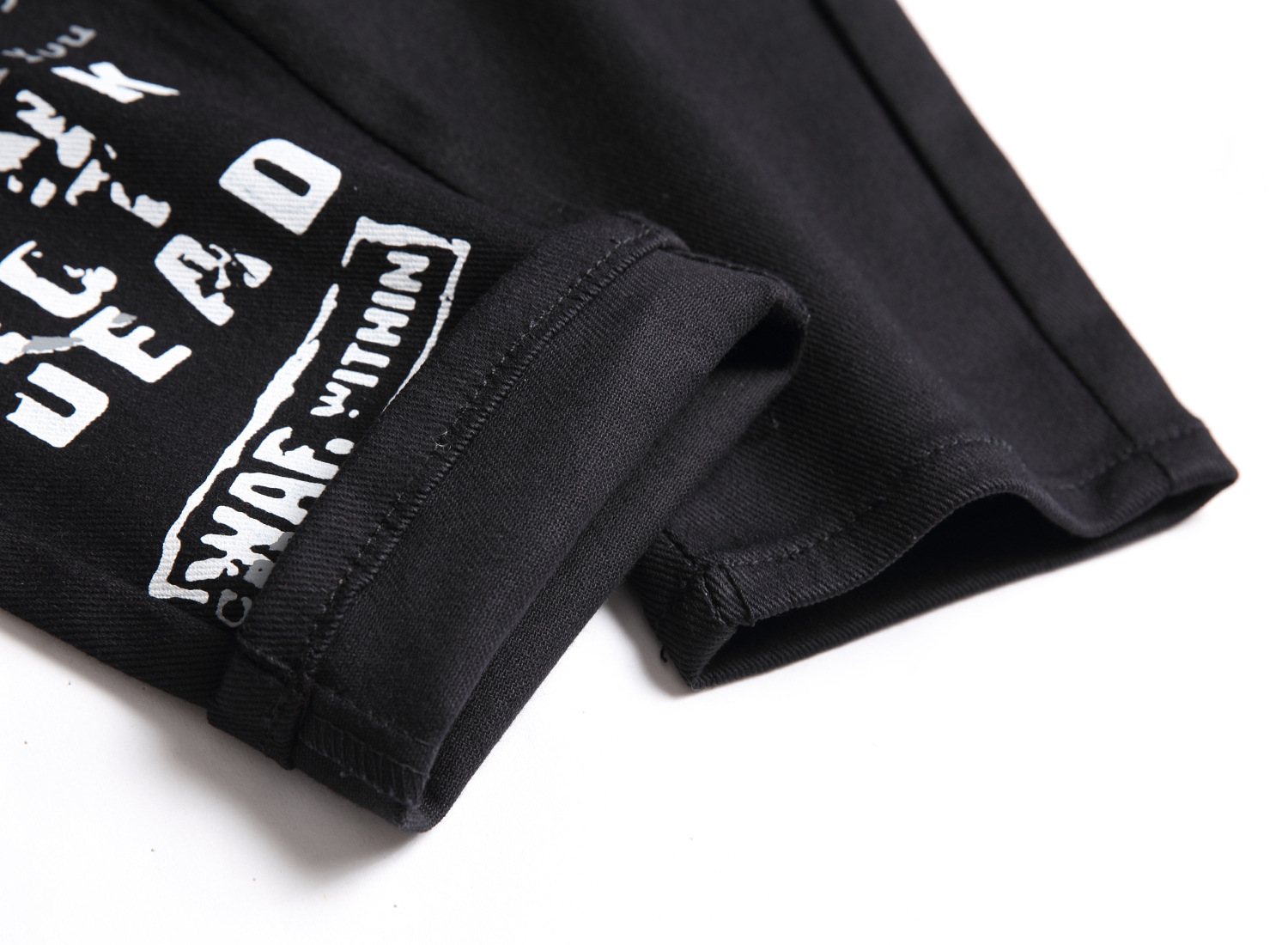 Stile misto, color blocking, jeans non elastici, pantaloni in denim da uomo personalizzati_voghion.com