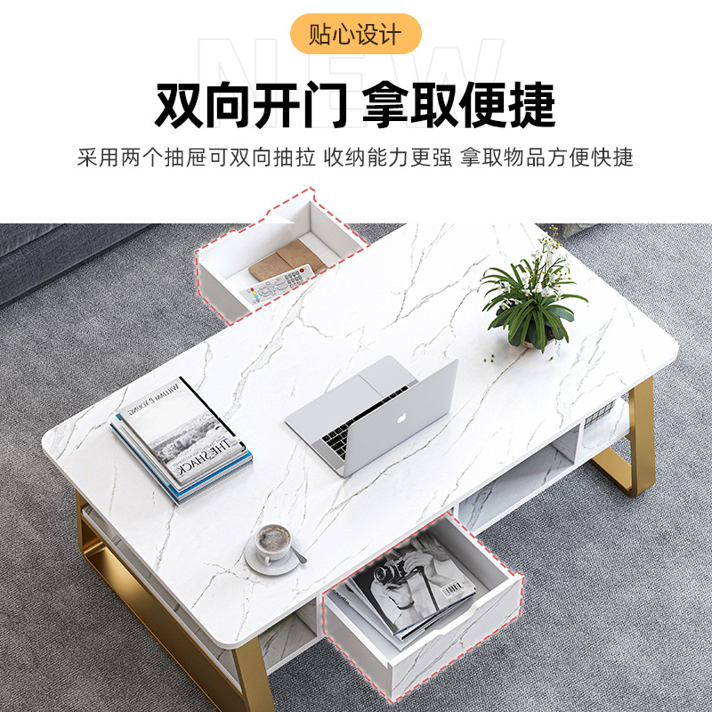 Mesa de café pequeño apartamento sala de estar sofá lado varios Oficina simple mesa de té SALA DE ALQUILER mesa pequeña mesa baja multifuncional