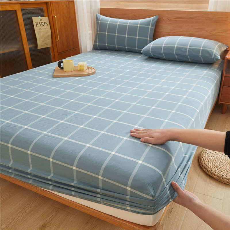 2025 nueva sábana de algodón 100 funda protectora de colchón de algodón 2025 nueva sábana universal todo incluido de cuatro estaciones 3