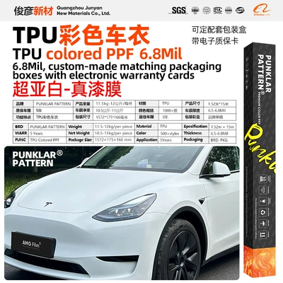 Body Color Change Heat Self-Repairing, Car paint protective film - tpuultra-matte-white-152m-15m-roll