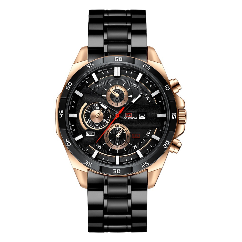 VA VA VOOM marca reloj deportivo cinturón impermeable para hombre reloj de negocios fuente fábrica entrega de una pieza