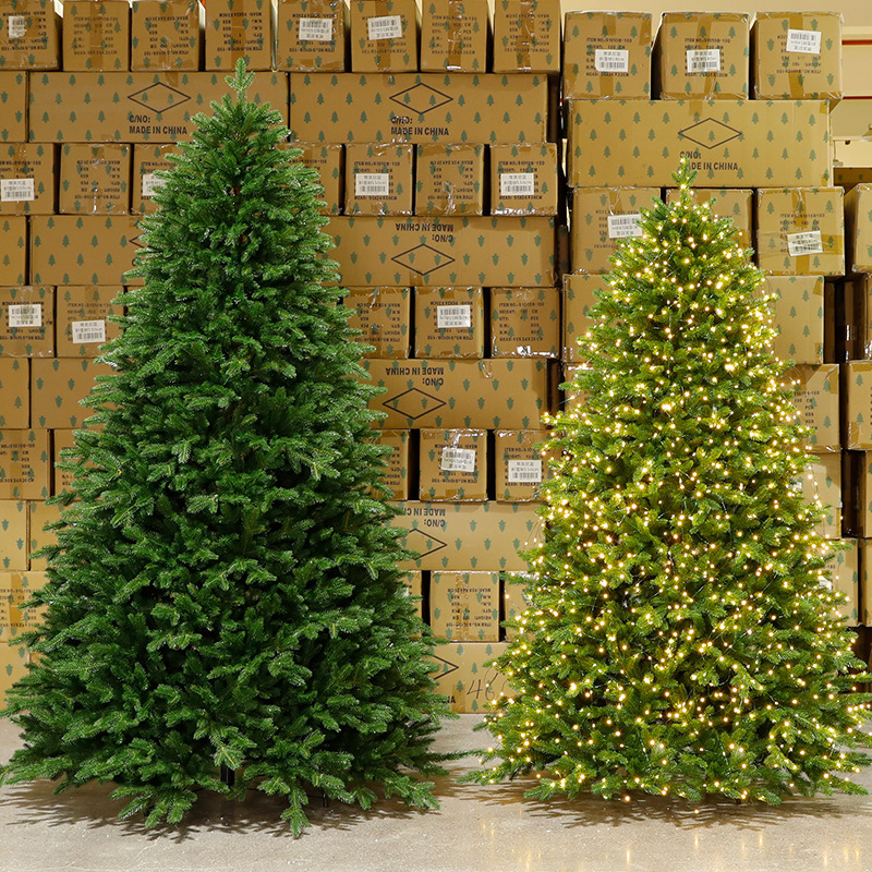 2025 nueva Navidad de tamaño completo pe hogar sala de estar decoración de árbol de Navidad al aire libre decoraciones al por mayor