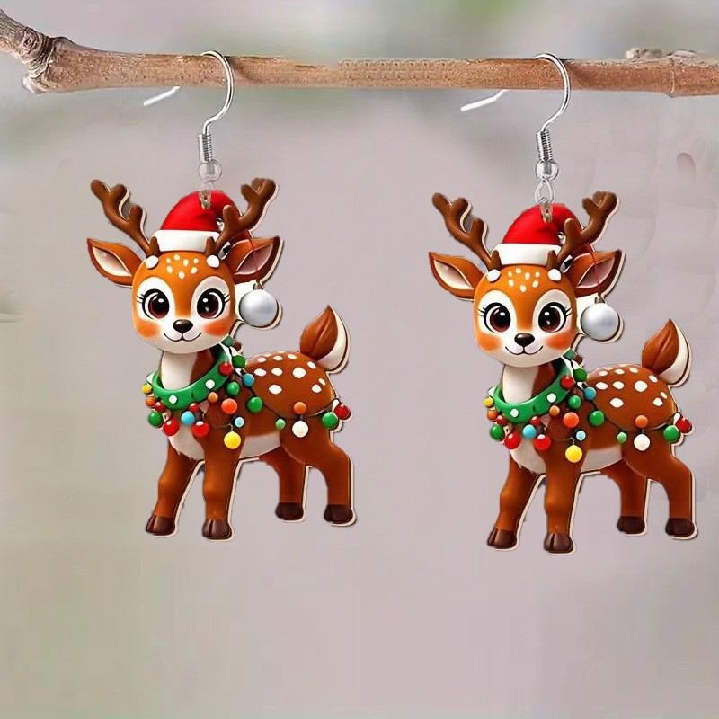 cute acrylic creative design earrings