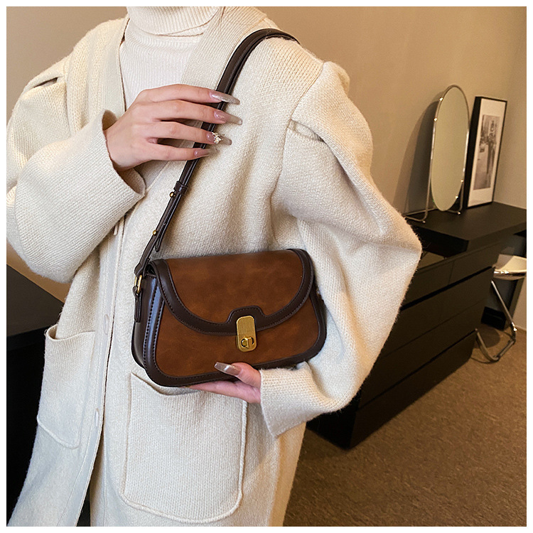Women's Crossbody Bag Contrast Colour Small Square Shoulder Bag_voghion.com