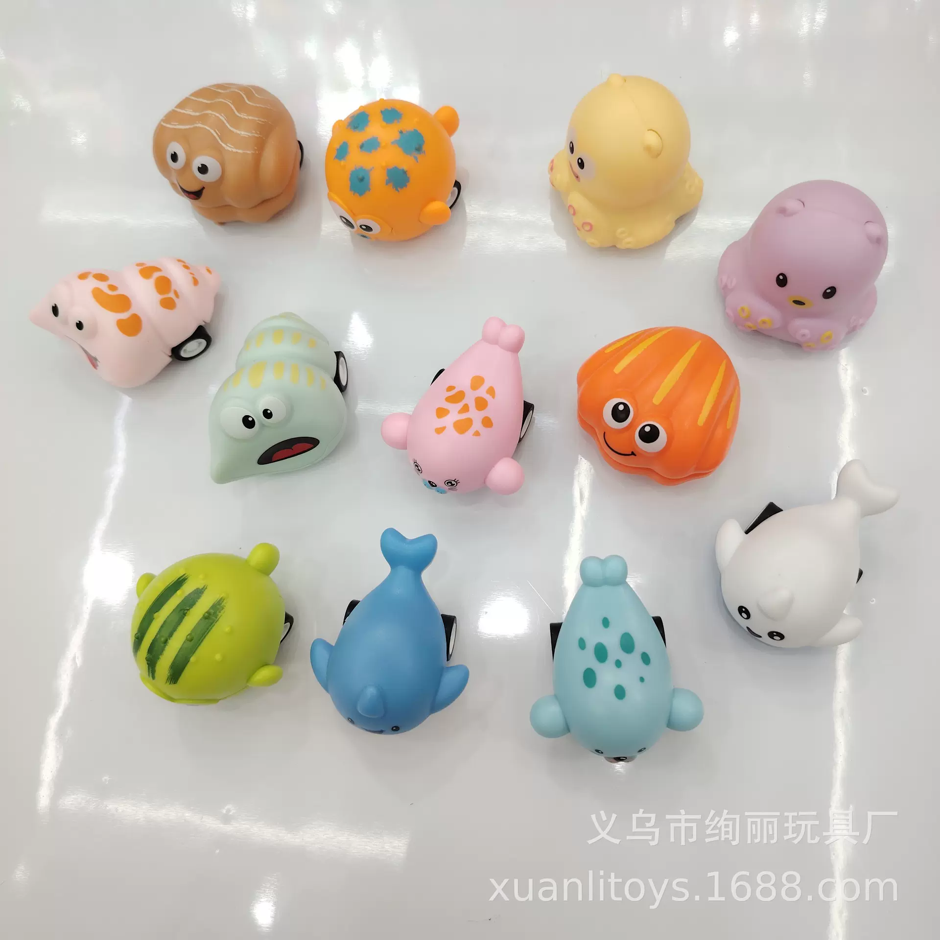 新款 海洋动物回力车 可爱小汽车玩具 跨境礼品小玩具批发