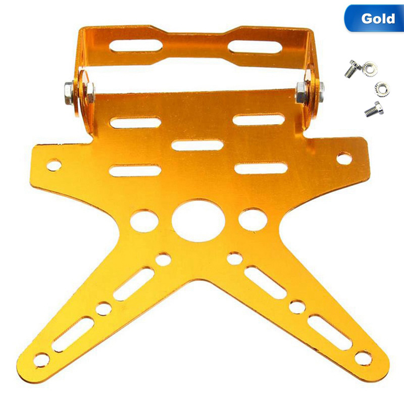 Motorcycle Electric Vehicle Modification Accessories License Plate Holder Adjustable Movable Swallow Type License Plate Holder Cross-Border Hot Sale