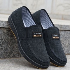 Cowhide sole work shoes, breathable and soft, for men, comfortable canvas shoes, lightweight: Canvas shoes from Beijing