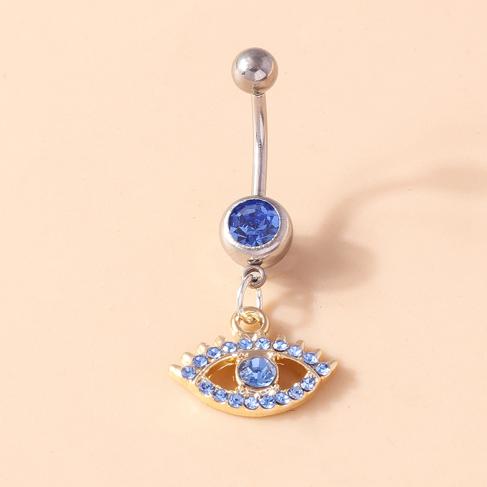 Devil's Eye Belly Button Ring Elegant Navel Piercing For Women_voghion.com