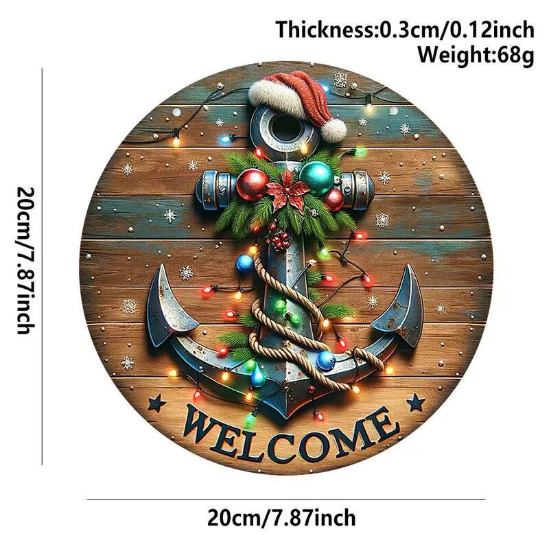 クロスボーダークリスマス木製雪だるまペンダント工芸品クリスマス雰囲気装飾ラウンドサインドアサイン|undefined