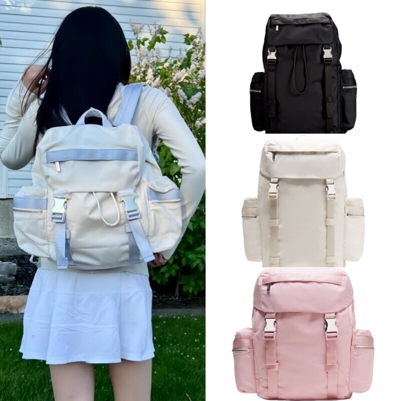 Lulu Backpack College Student School Bag Large Capacity Outdoor Sports Mountaineering Bag Lulu Backpack Lululemon Bag