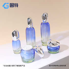 现货批发化妆品包材精华120ml水乳玻璃瓶护肤品套装瓶100g膏霜瓶