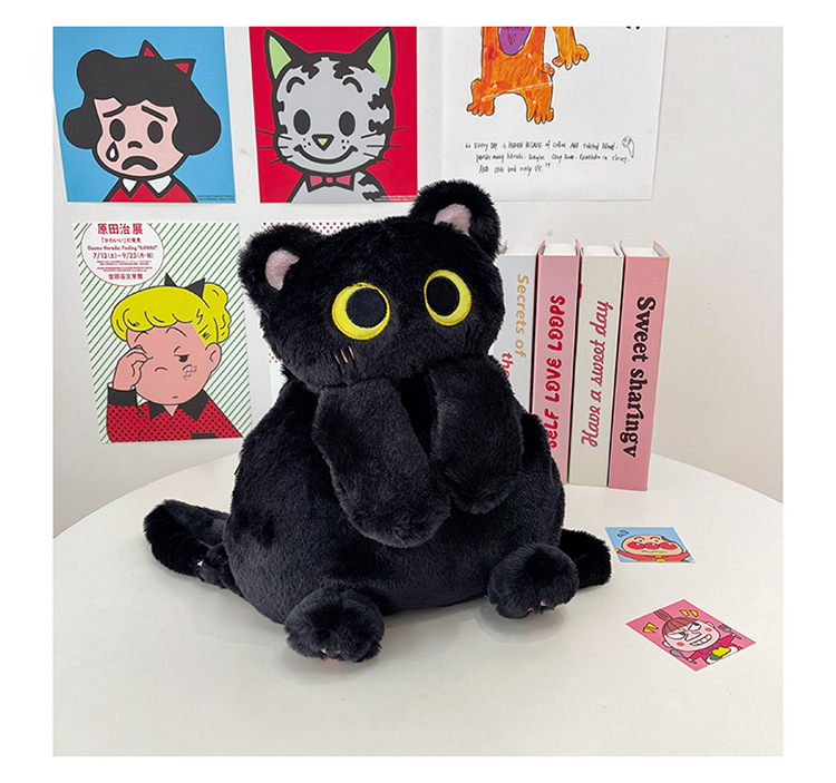 Women's Girl'S Plush Cat Cute Plush Oval Zipper Functional Backpack display picture 14