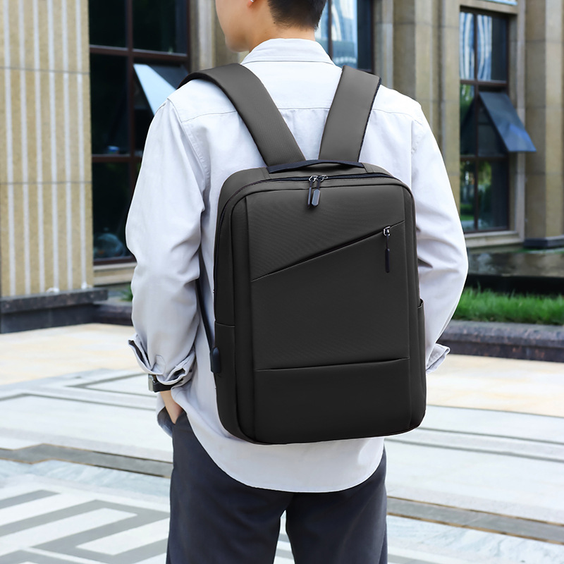 Nueva moda mochila de negocios para hombres gran capacidad bolsa de computadora portátil casual bolsa de almacenamiento expandible mochila image 3