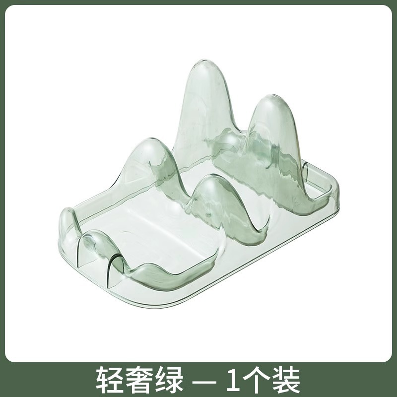 軽くて豪華な二層の鍋の蓋のまな板の棚の台所の台の透明な鍋のシャベルのスプーンの水切りの棚のまな板の置物|undefined
