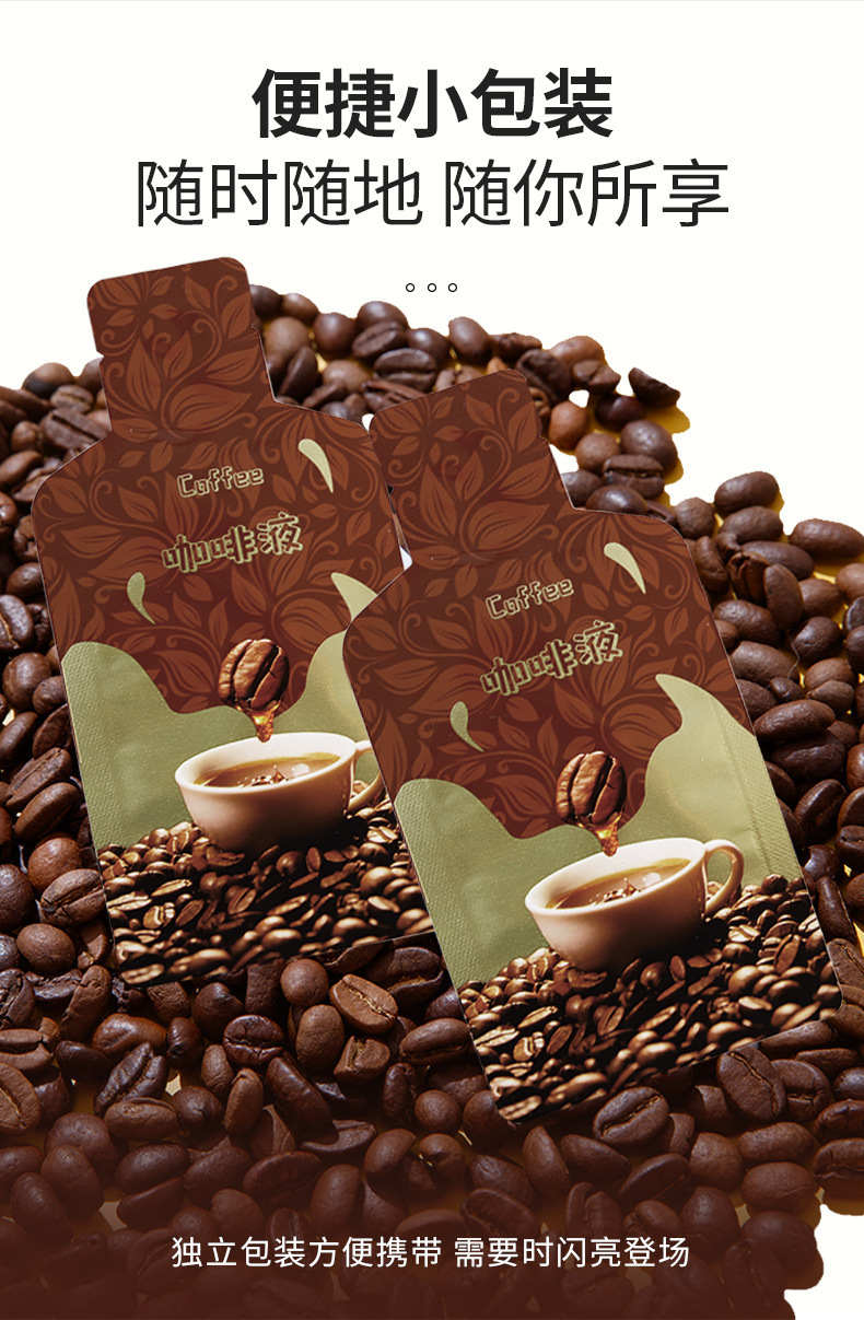 Jasmine Cold Brew Coffee Concentrate 30ml x 10 Sachets Sugar Free Arabica Liquid Coffee in use