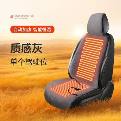 Heated Cushion 12V24V Truck Wholesale — Multi-function pad - 12v-texture-gray-passenger-single-seat