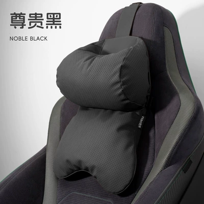 Pillow, Car Neck Pillow, Seat: Headrest - double-core-pillow-noble-black-1-piece