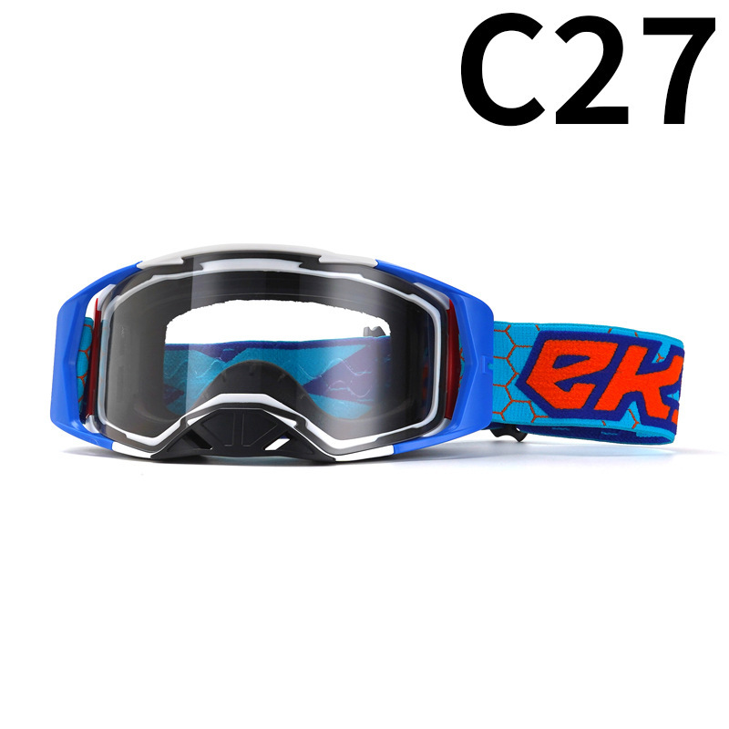 C27 블루 프레임 블랙 코 투명 필름