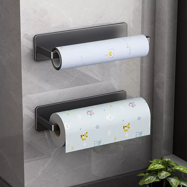 Kitchen Tissue Rack Punch-free Cabinet Roll Paper Rack Storage Rack Kitchen Tissue Preservation Film Rack Rack