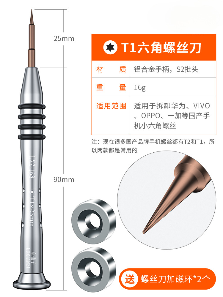 T1 (quitar tornillos traseros como r9s / R11 / vivo) + anillo magnético