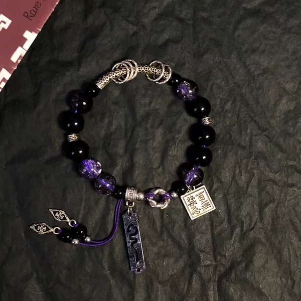 Wu Liu Qi Season 5 "Seven" impression cosplay Bagua bracelet, no taboos, niche 2D anime bracelet