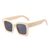 Capacious brand sunglasses, city style, internet celebrity, European style, light luxury style