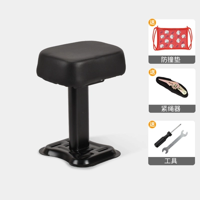 Vehicle Child Seats, Thickened Version, Electric car child seat - black-single-seat-not-adjustable-thickened-seat