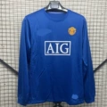 0708 retro manchester united second away long sleeve