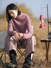 【不加库存】100山羊绒堆堆领自由领高领打底衫130斤内孤品