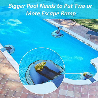 Cross-border outdoor swimming pool escape net, frog and bird escape net, European and American rescue swimming pool animal escape channel