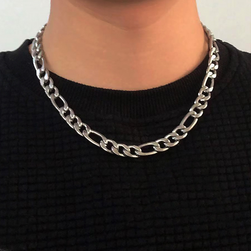 Double Layer Titanium Steel Sweater Chain For Women Elegant Style_voghion.com