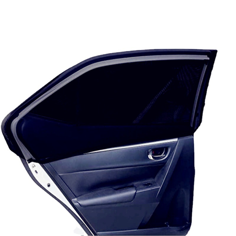 Car sunshade car sunshade anti-mosquito black gauze cover car window protective cover black sand anti-thermal insulation pair