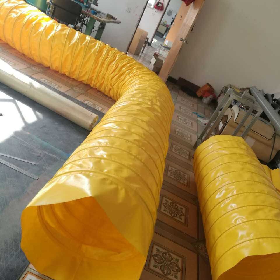 阻燃风机软连接加 工商厂家直 销单双层红.黑色矽胶玻璃纤维风管