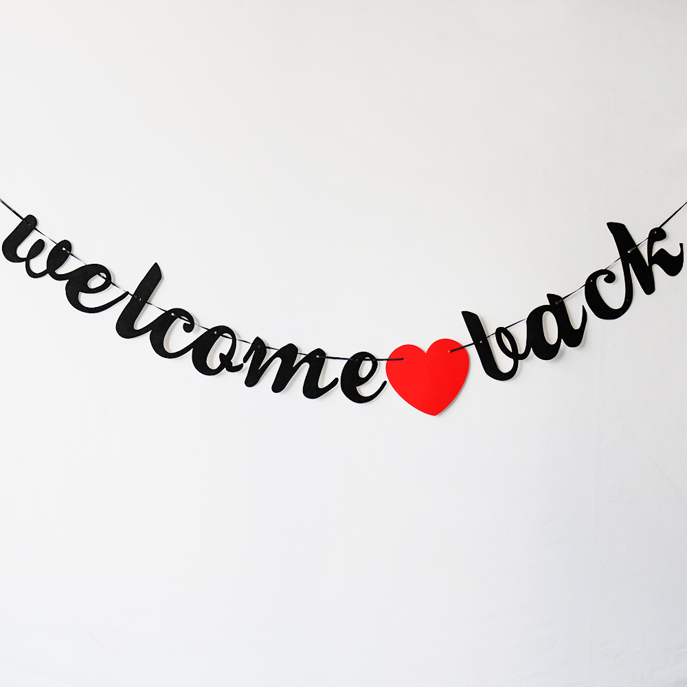 连体welcome back拉旗正面