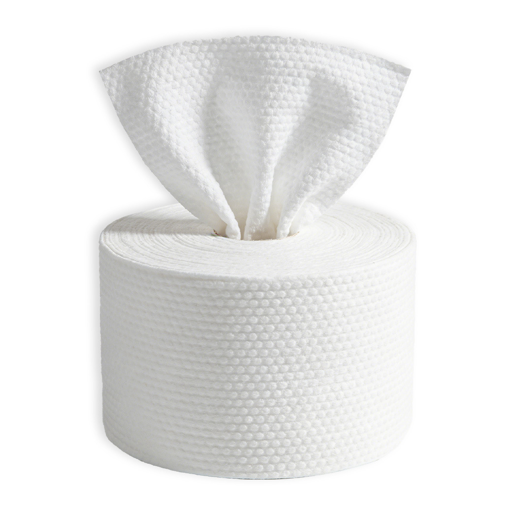 Toalla de lavado de cara desechable Toalla de rollo grueso, rollo grande, toalla de papel facial, sin pelo, sin pelaje, enrollado, seco y húmedo