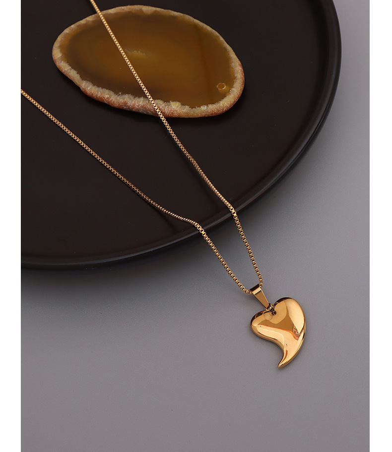 Simple heart heart pendant necklacepicture3