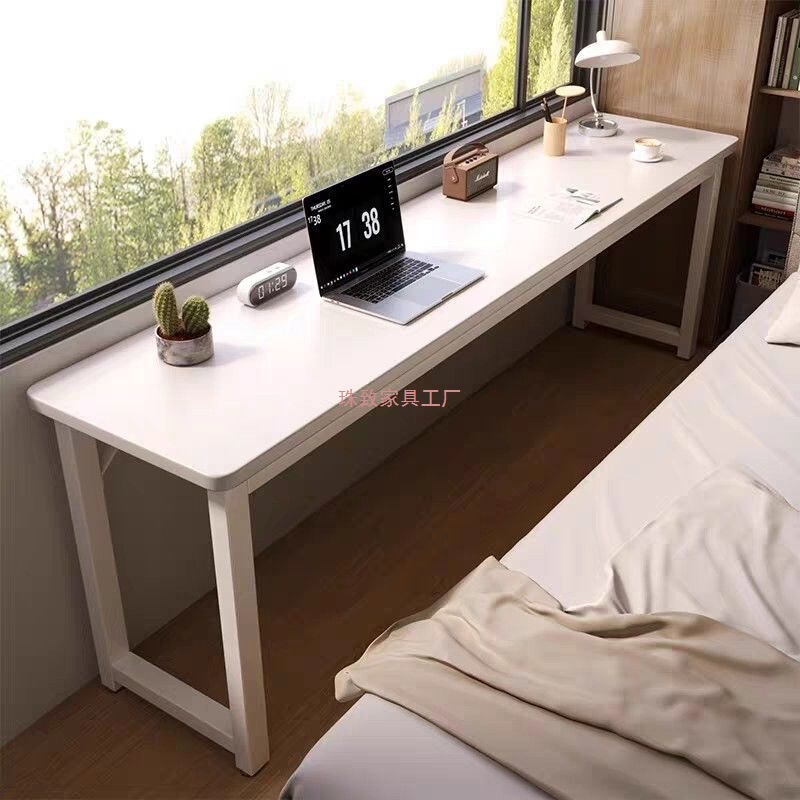 Small Apartment Bedroom Girls Simple Desk Junior High School Student Home Long Workbench Rental House Narrow Long Study Table