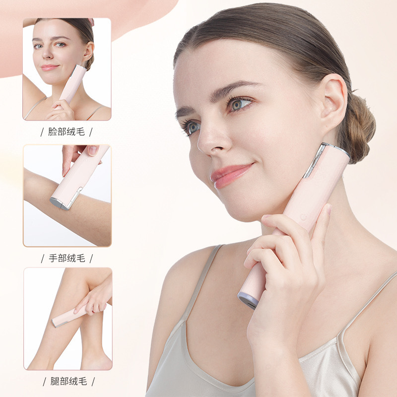 New Ultrasonic Electric Shaver for Women, Hair Removal Tool, Leg Hair Removal, Armpit Hair Removal, Rechargeable
