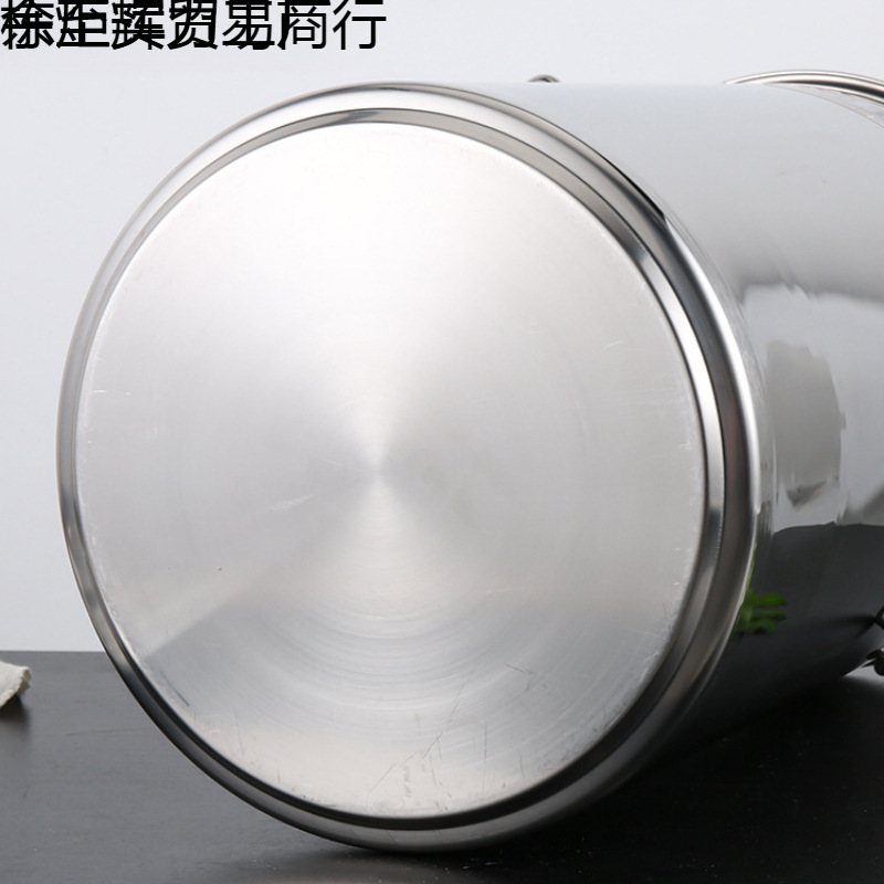304 barril de acero inoxidable barril de sopa comercial barril de hervir agua barril de sopa doméstico barril de sopa gruesa con tapa de sopa de sopa.