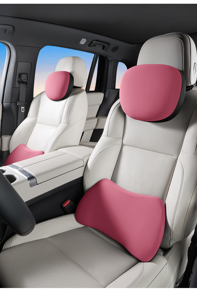 Car Electric Massage Lumbar Support Cushion with Heating for Long Sitting in the Car