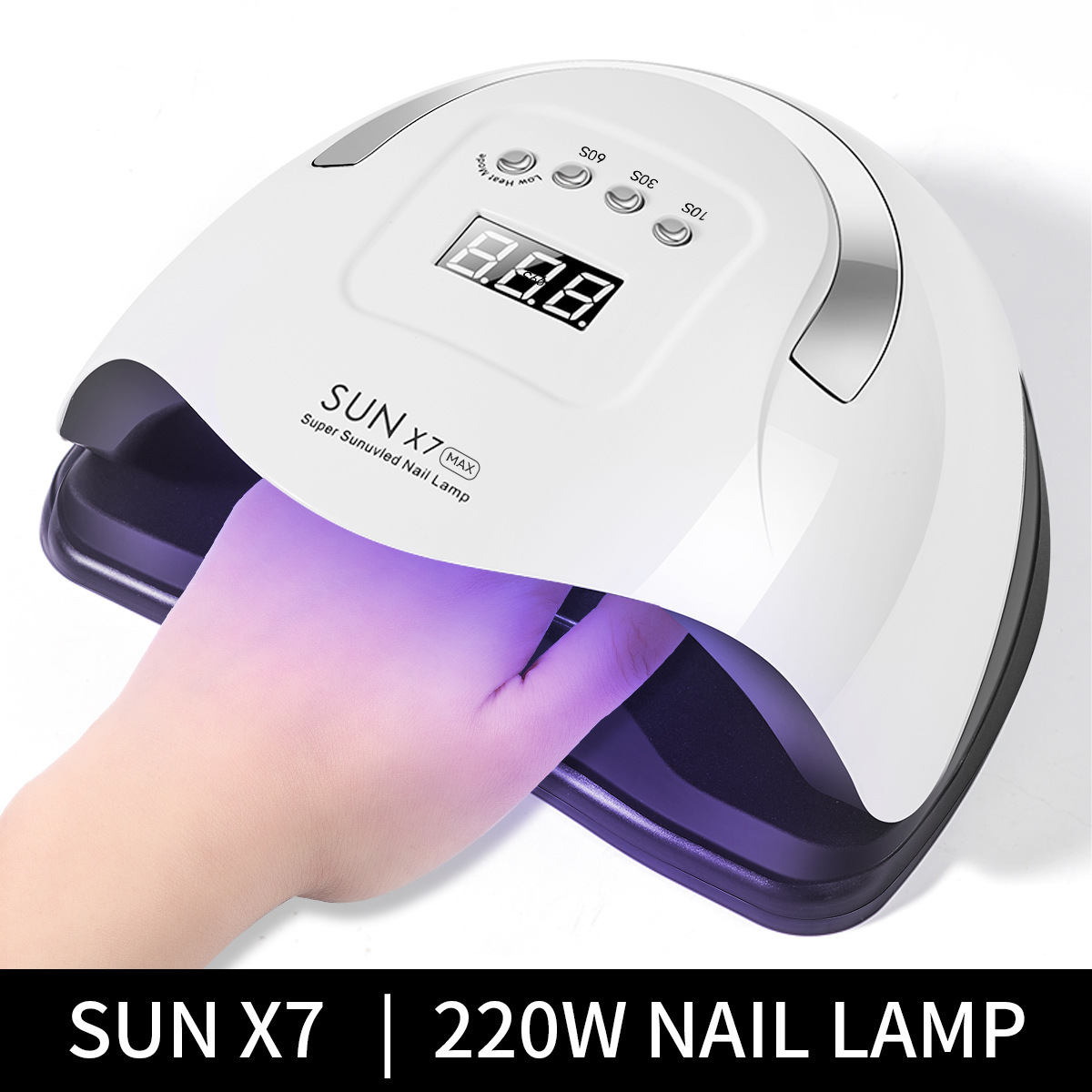Lámpara de fototerapia de uñas portátil X7 lámpara de cocción de uñas de mano no negra lámpara de curado lámpara UV máquina de belleza de uñas de secado rápido máquina de fototerapia