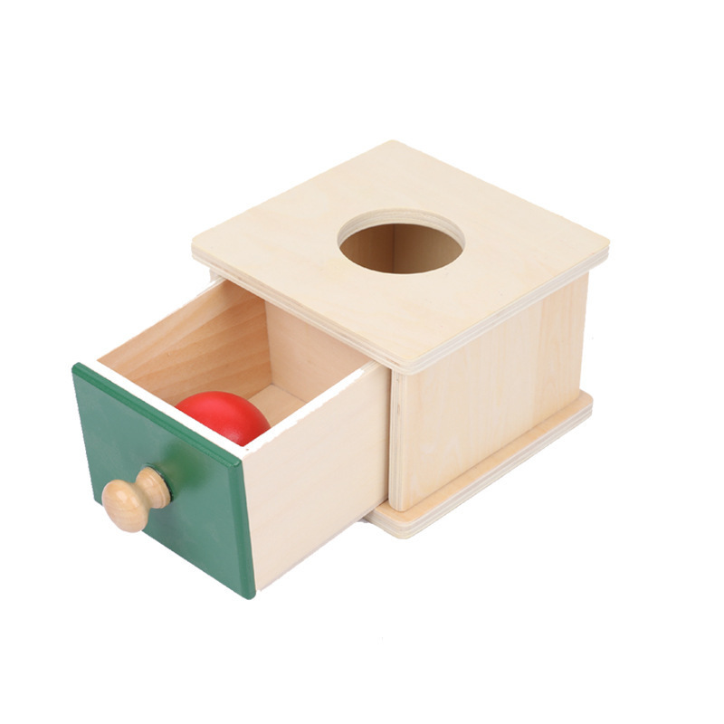 Montessori jardín de infantes de 3 años educación temprana caja de monedas juego cajón ayudas didácticas juguetes educativos de madera fábrica personalizada al por mayor
