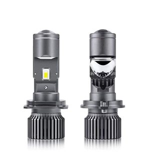 新款H4透镜外置汽车摩托车通用 LED大灯鱼眼灯远近光12-24V