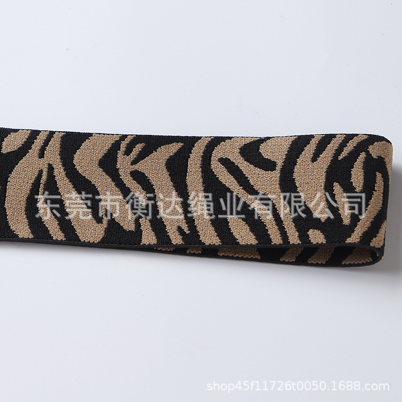 Inventario de 4cm zebra rayas computadora Jacquard banda elástica ropa zapatos sombreros pantalones falda calzoncillos cintura elástica