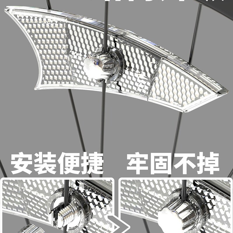 国境を越えた電気商自転車スポークランプマウンテンバイク風火輪夜に夜行灯車輪灯自転車装飾灯に乗る|undefined