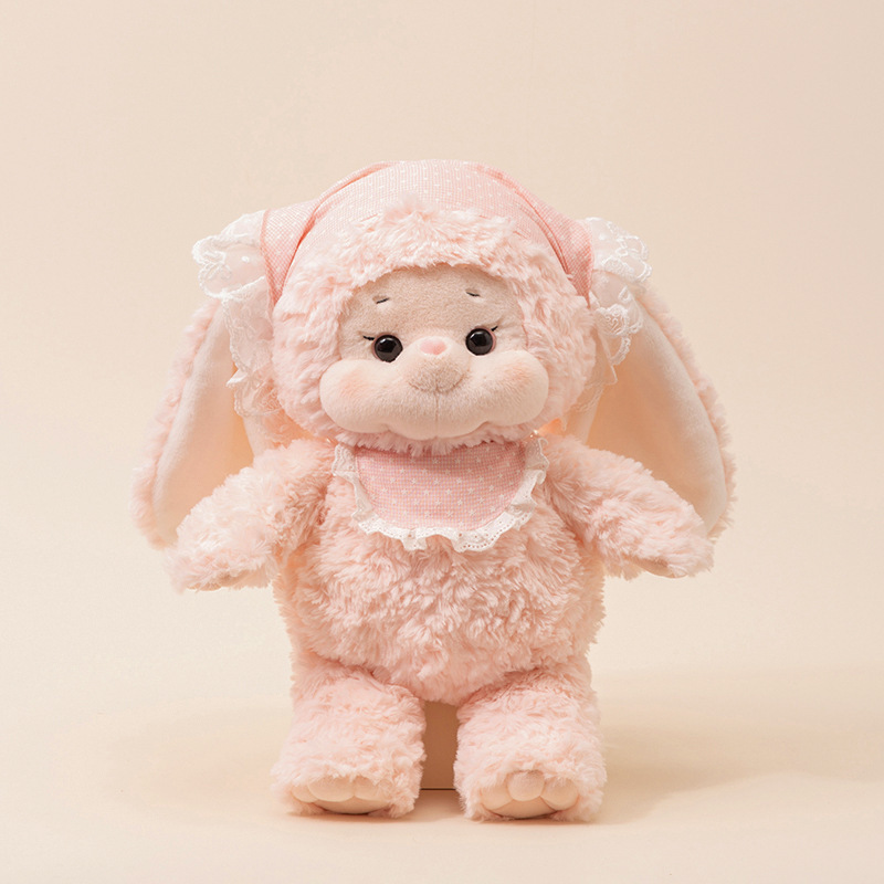 Juguetes para niñas bonitos conejos muñecas de peluche para dormir almohada muñeca de tela cordero muñeca fabricante de regalos del día del niño