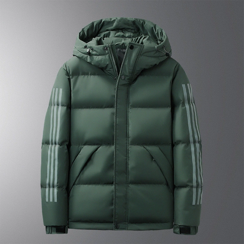 AliExpress Внешняя торговля, осенне-зимняя мужская повседневная куртка с хлопковой подкладкой, мужская пуховая куртка с хлопковой подкладкой, пуховик с капюшоном, мужской